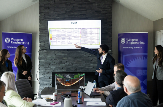 Capstone presentation to judges